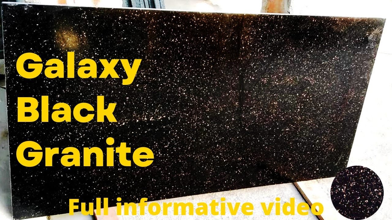 Galaxy Black Granite - Full Information || Black And Golden dot Granite