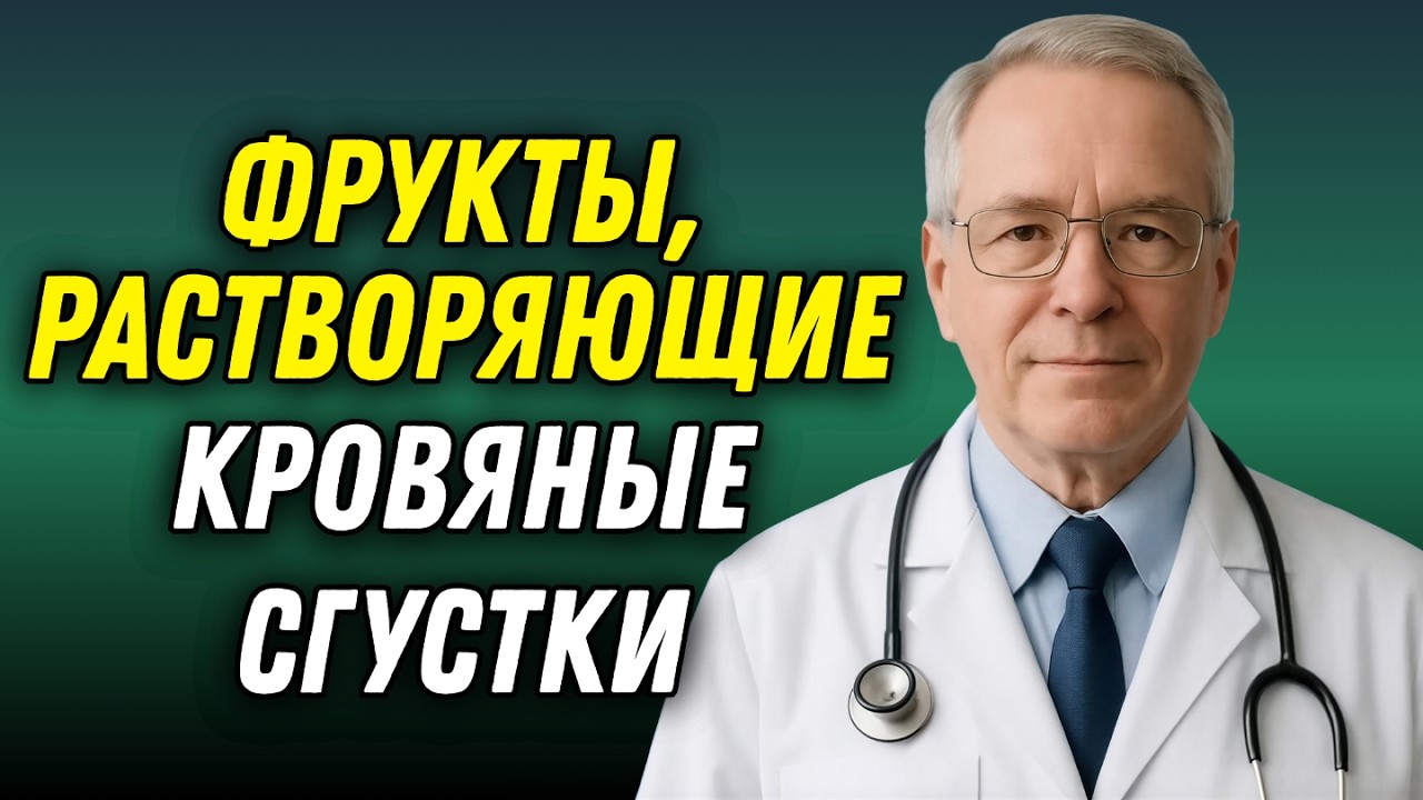ВРАЧИ В ШОКЕ!!! ЭТИ 7 ФРУКТОВ НАЧИСТО РАСТВОРЯЮТ ТРОМБЫ!