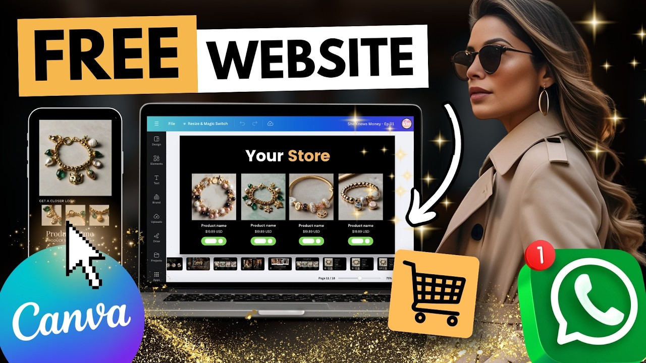 [Free Canva Template] How To Launch your Free Website in 20 Minutes?