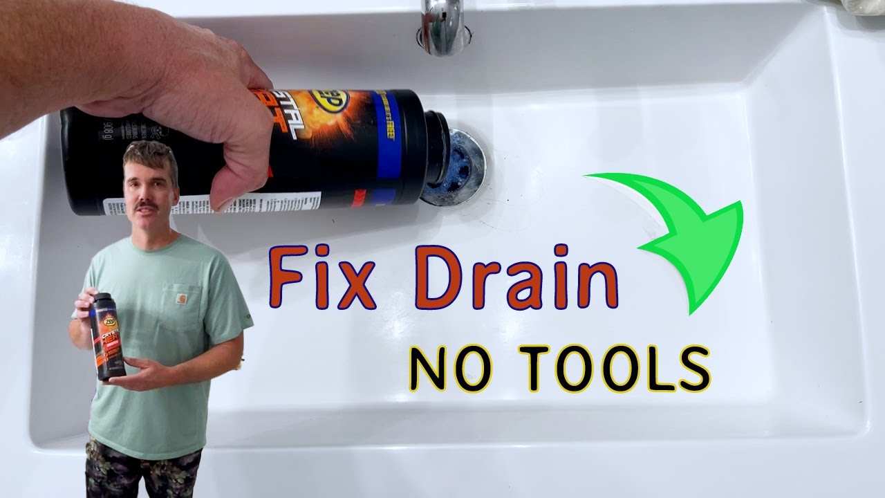 Drain Unclogging Hack! Unclog Sink Fast No Tools Hack