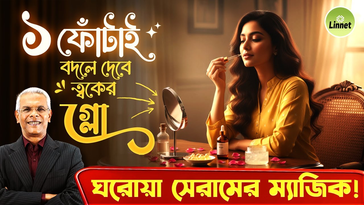 এক ফোঁটাই বদলে দেবে ত্বকের গ্লো! গবেষনায় প্রমানীত ।100% Natural Serum | DIY Skin Glow Formula
