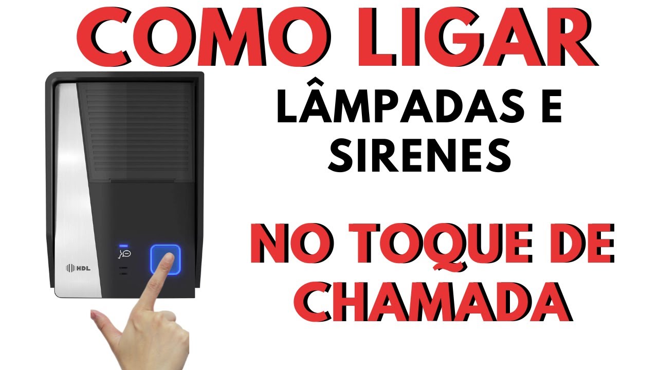 como ligar l&acirc;mpadas e sirenes junto ao toque da campainha do interfone