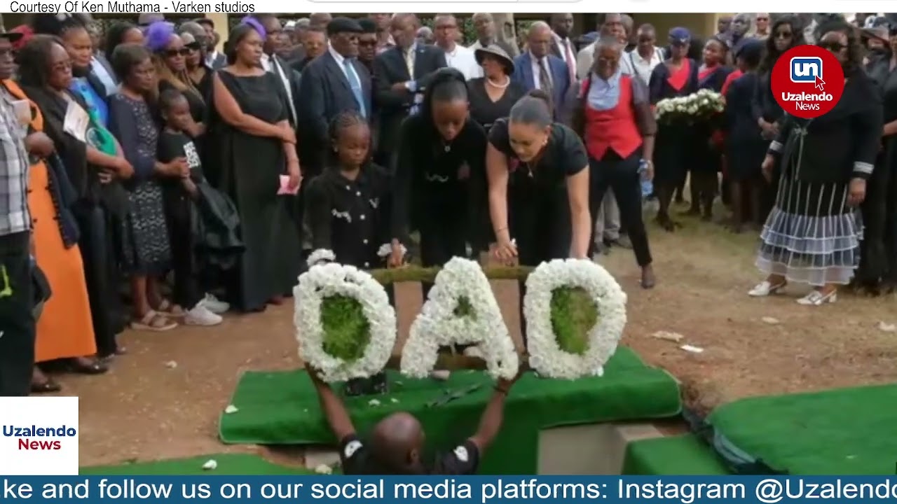 Johnson Muthama and Senator Kavindu Lay Flowers for Their Late Son, Moses Muthama