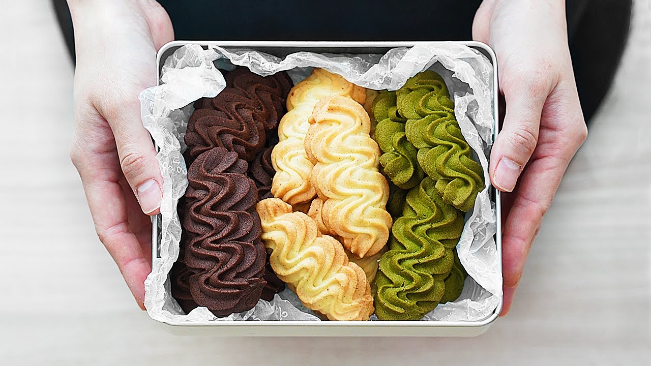 Делаем сразу 3 вкуса! Основное сдобное печенье l Венское печенье