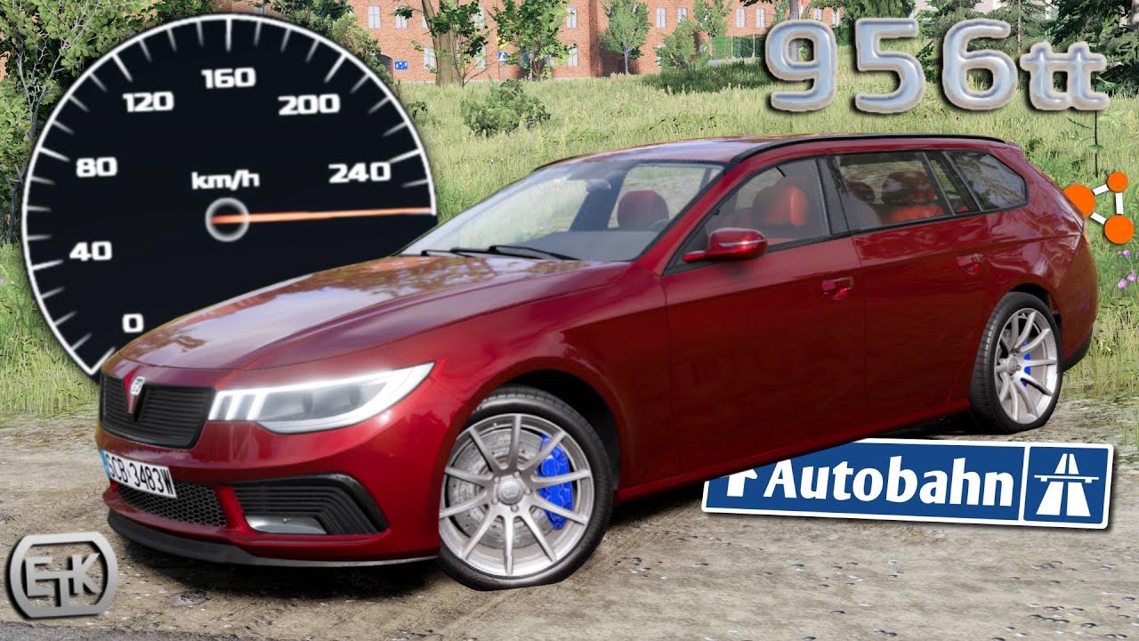 2020 ETK 956tt 3.0 R6 (459KM) | V-MAX, 0-100, 100-200, 200-250 Prezentacja, Autobahn | BeamNG.drive