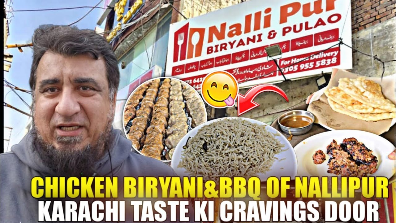 Beef Nali biryani of Nallipur . Chicken biryani ,bihari boti puri paratha pure Karachi taste👍❤️