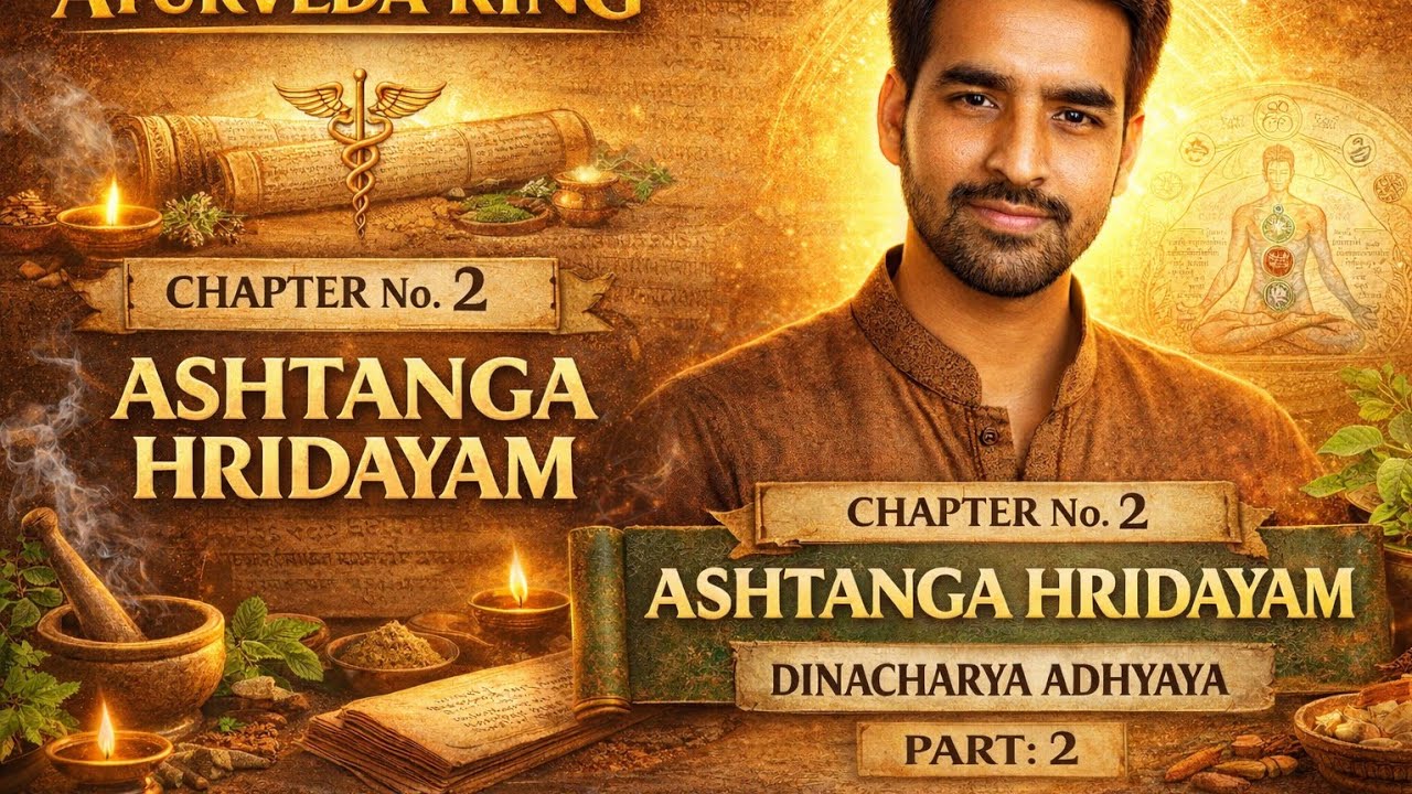 Ashtang Hridaya Ch 2 part 2 | Dinacharya | Dinacharya Adhyaya BAMS 1st Year  Complete Explanation