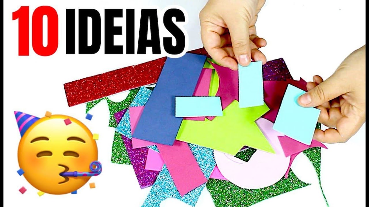 10 IDEIAS EM E.V.A PARA FESTA - CESTAS E LEMBRANCINHAS PARA FESTINHAS 🥳