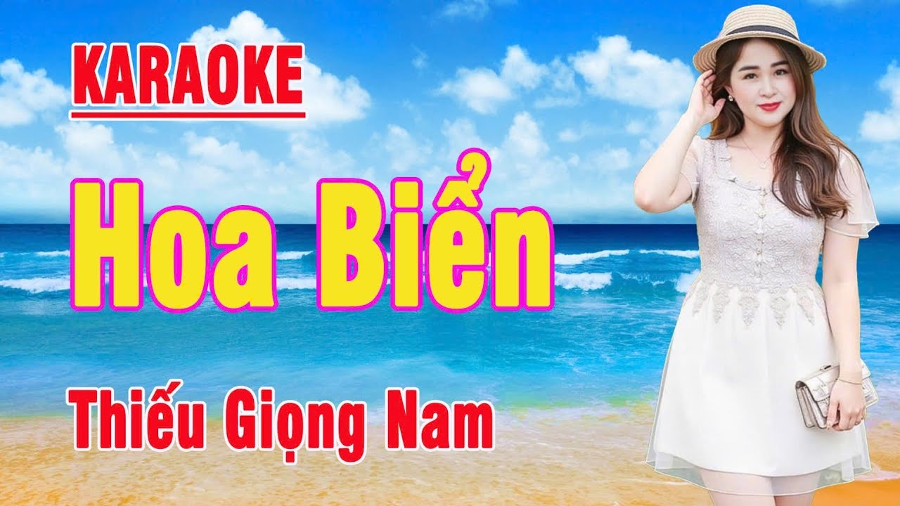 🔥 Hoa Biển _ Karaoke Thiếu Giọng Nam _ Song Ca Với Sầu Riêng @giahuybeat