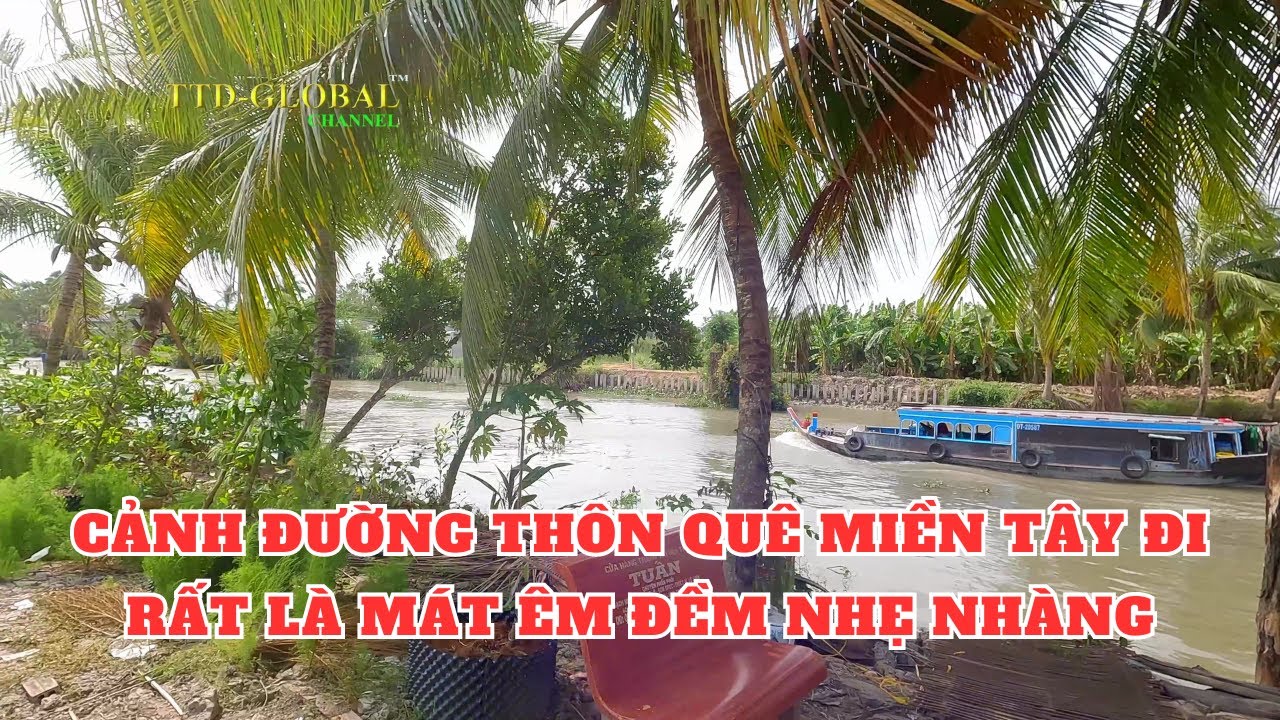 Đường thôn quê từ Huyện Cờ Đỏ tới Huyện Thới Lai Cần Thơ