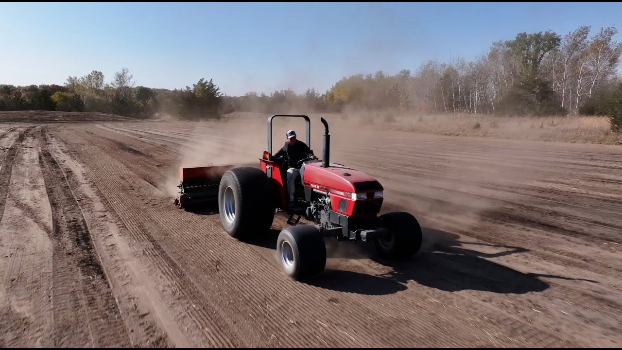 Final grade and seeding a 3 acre food plot | Building a Food Plot for Whitetail Deer (Days 3 & 4)