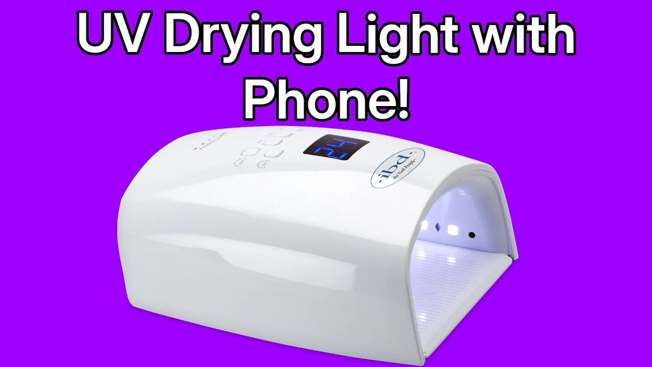 UV Light for Nails on Your Screen | Dry Gel Nails Fast with Real UV Light 💡