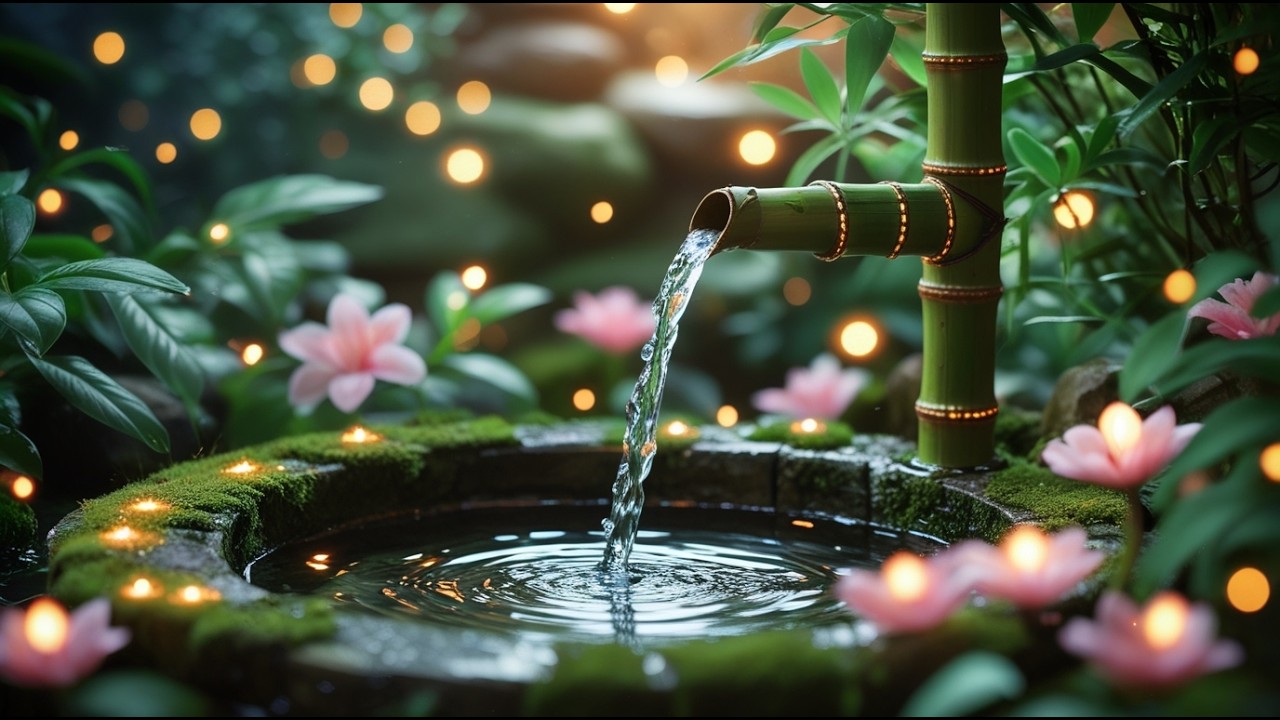 Healing Sleep Music 🌿 Water Sounds – Gentle Water Drips & Soft Piano for Night Calm.