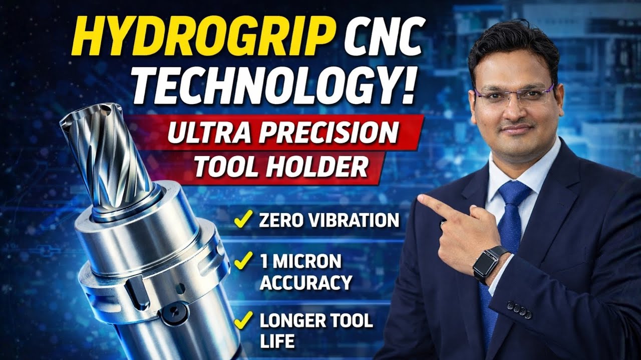 HydroGrip Tool Holder Explained | High Precision CNC Tool Holding System - hydraulic tool holder
