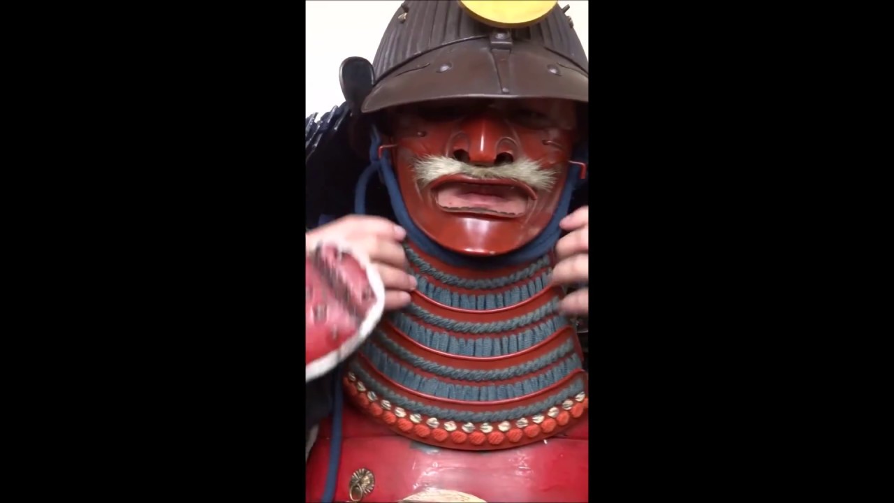 Let's try Japanese armor !!　鎧を着てみよう！