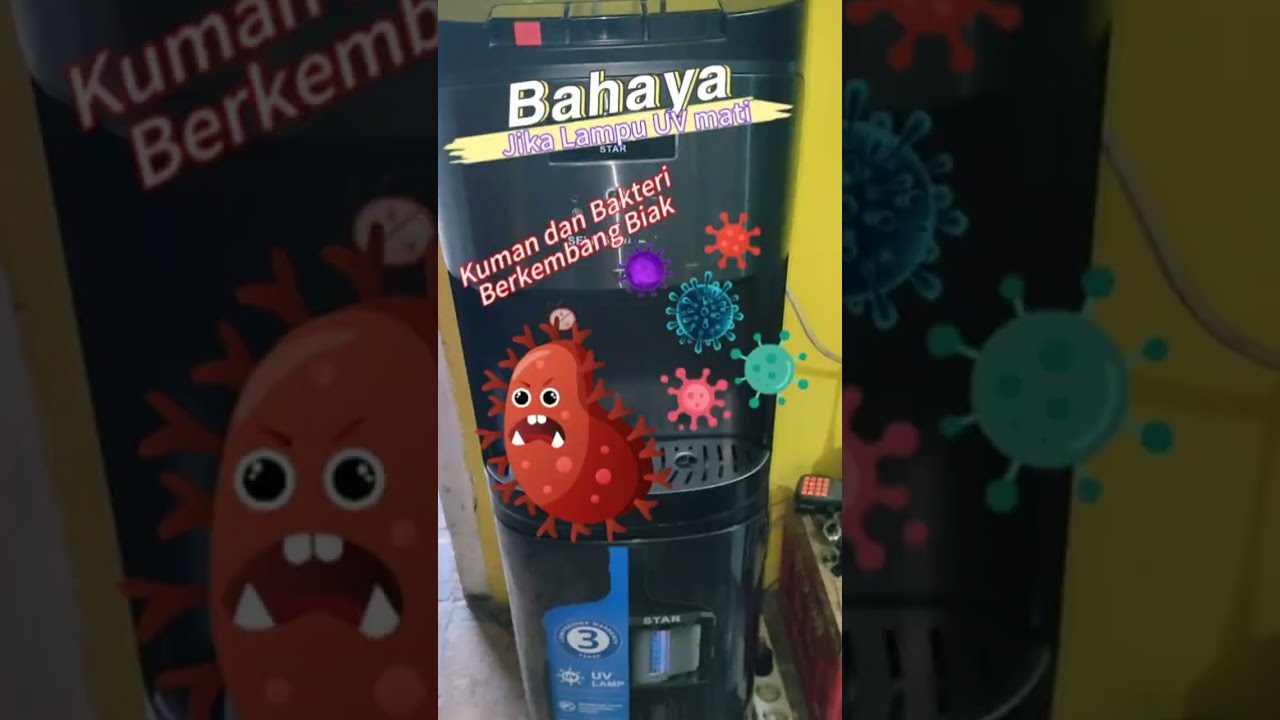 Dispenser Gea Star Lampu Hijau Berkedip jangan dibiarkan! Bahaya untuk kesehatan.