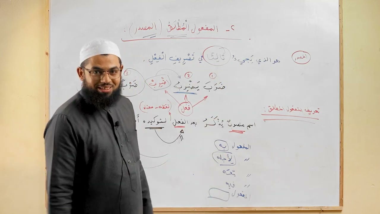 المفعول المطلق (المصدر) | شرح متن المقدمة الآجرومية | أ/ عبدالله أحمد خليف | جودة [HD]