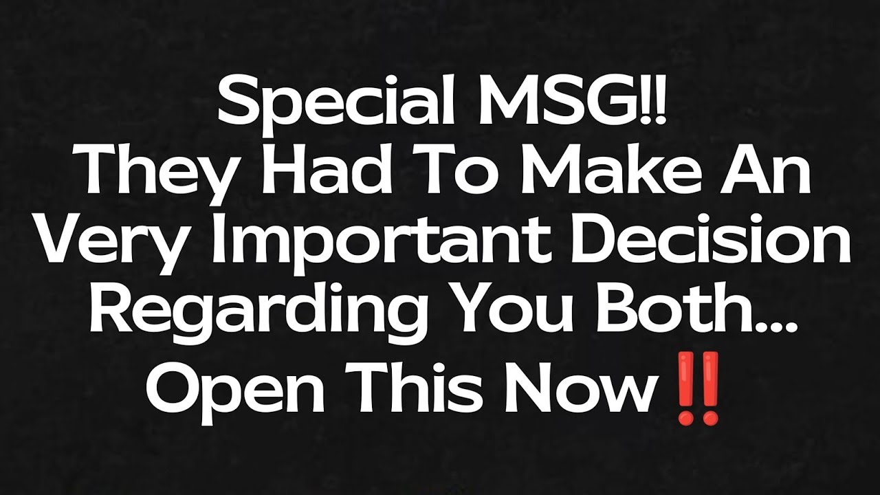 Special Msg!!😱They Had To Make An Important Decision Regarding You..🤯| dm to df | Twin Flame Reading