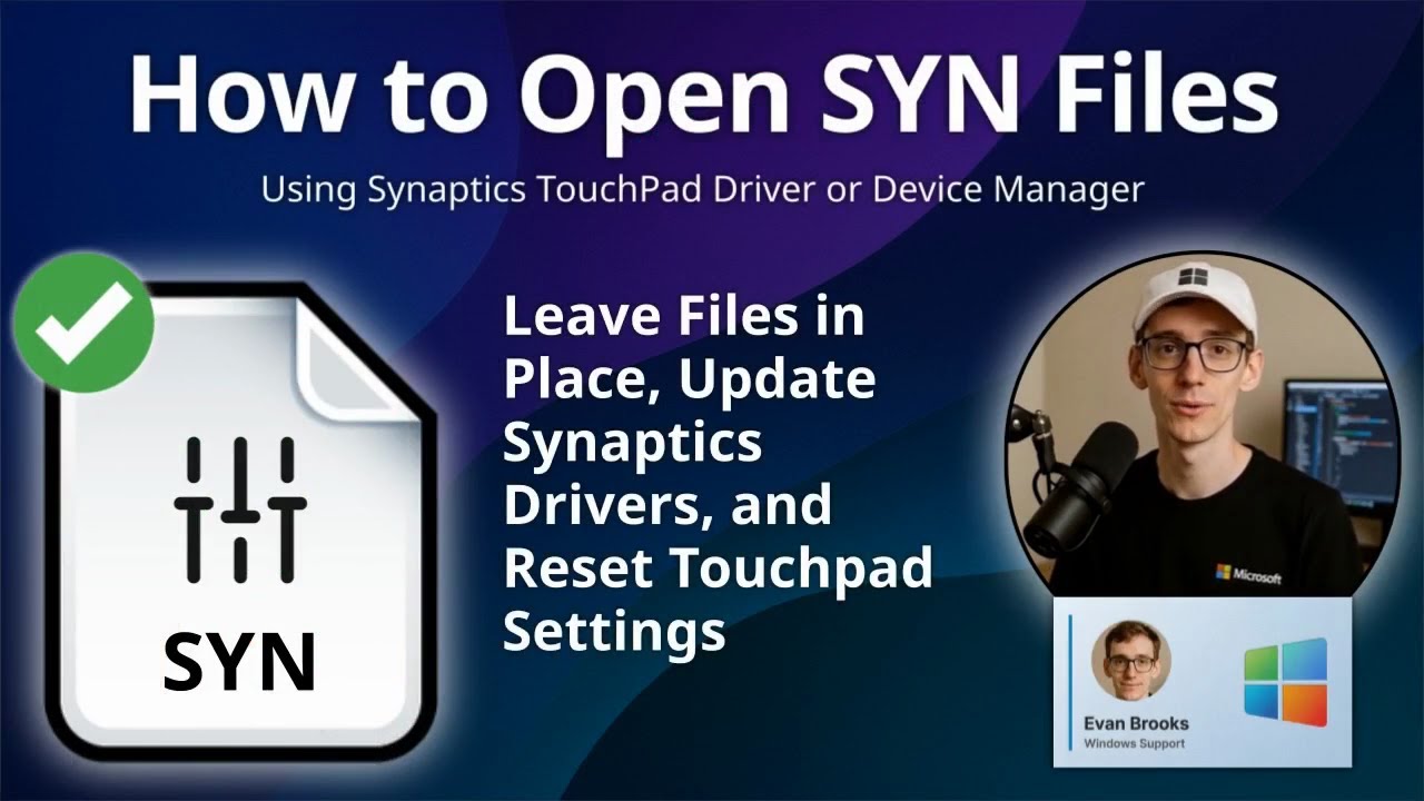 Файлы SYN: что нужно знать о файлах данных драйверов тачпада Synaptics