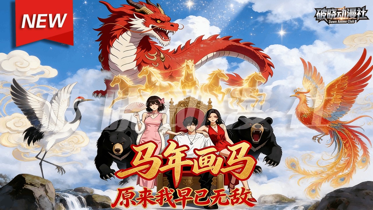 MULTISUB📢新番上线《马年画马 原来我早已无敌》第1~60集丨林砚穿越到修仙与都市融合的世界，只想当个平凡手艺人。殊不知他是大道化身，随手一幅奔马图，助人突破金丹！#漫剧 #破晓动漫社