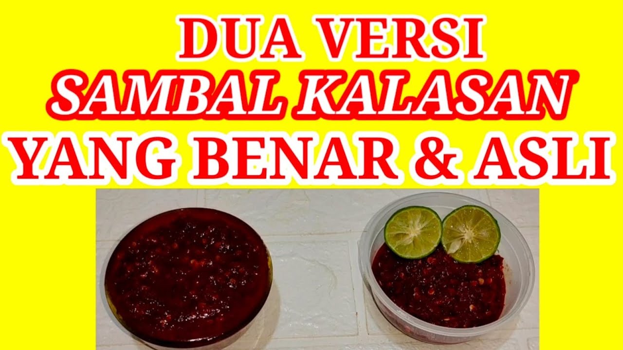 DUA VERSI SAMBAL AYAM KALASAN YANG ASLI DAN BENAR