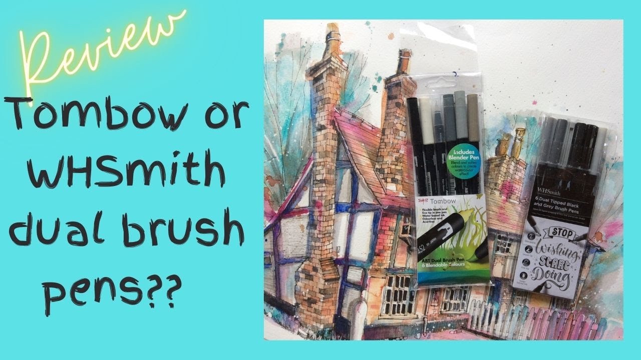 Tombow or WHSmith Dual Brush Pens - review: half the price, but which is best for urban sketching?