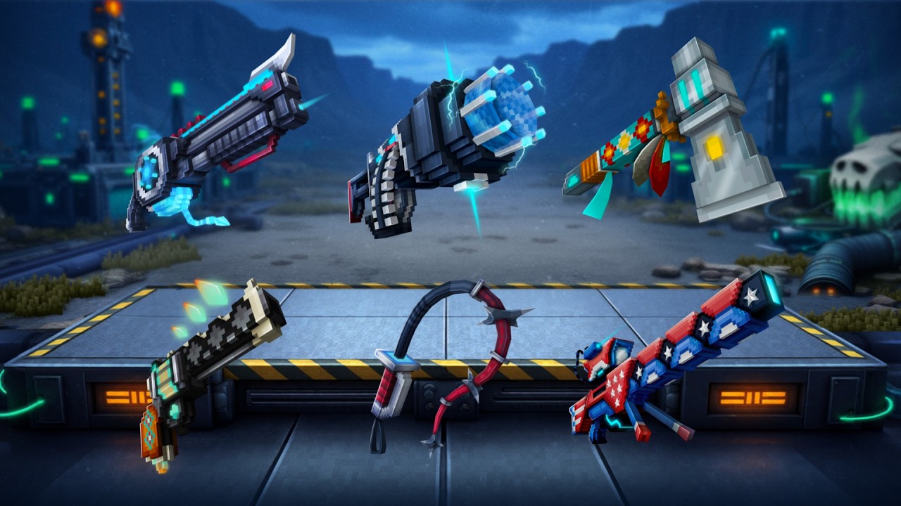 Trying out the new weapons (26.9) - Pixel Gun 3D