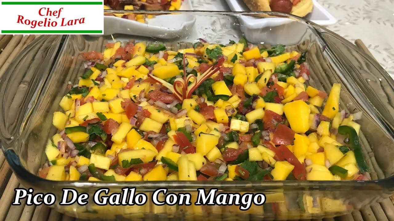 Pico De Gallo Con Mango ,Receta Saludable ❤️ Y  Deliciosa! 😋