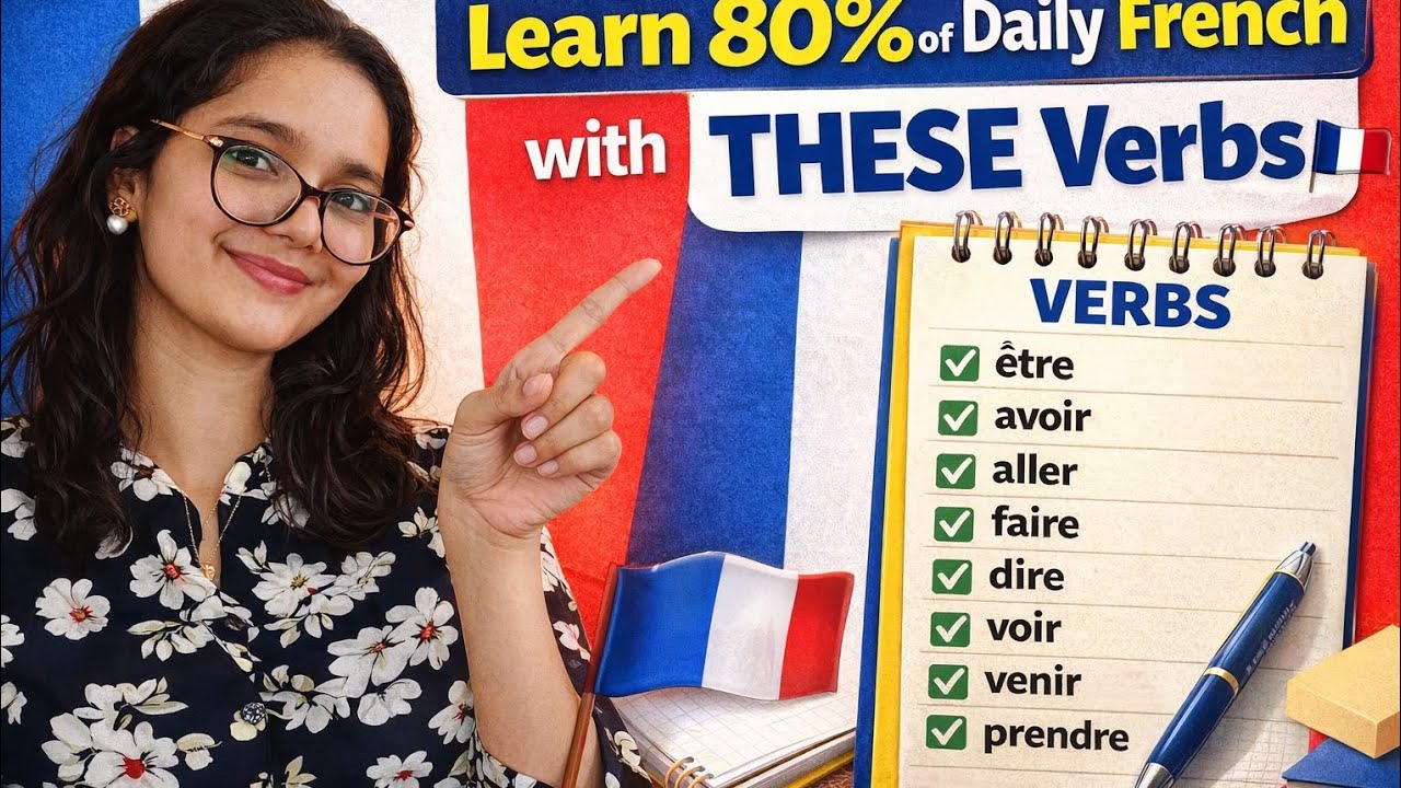 Learn THESE French Verbs 😳🇫🇷 Understand 80% of Daily French!