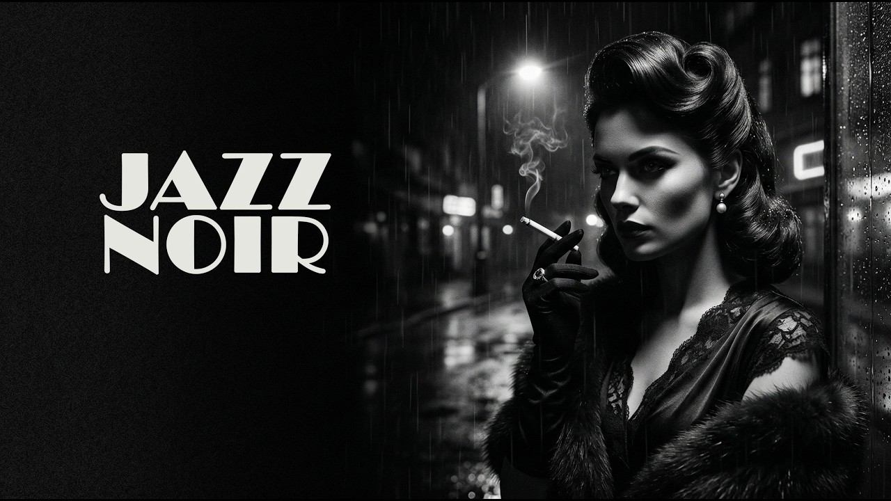 Smoky Jazz Noir — Midnight Blues in the Rain | Vintage Jazz Mood