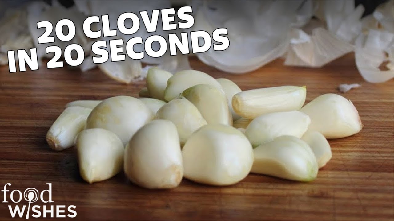 Fastest Way To Peel Garlic | Food Wishes