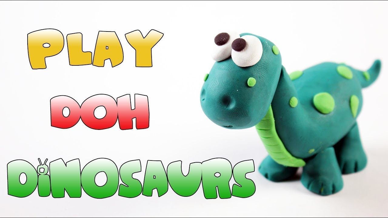 Learn How to Make Play Doh Dinosaur for Kids + More Clay Videos