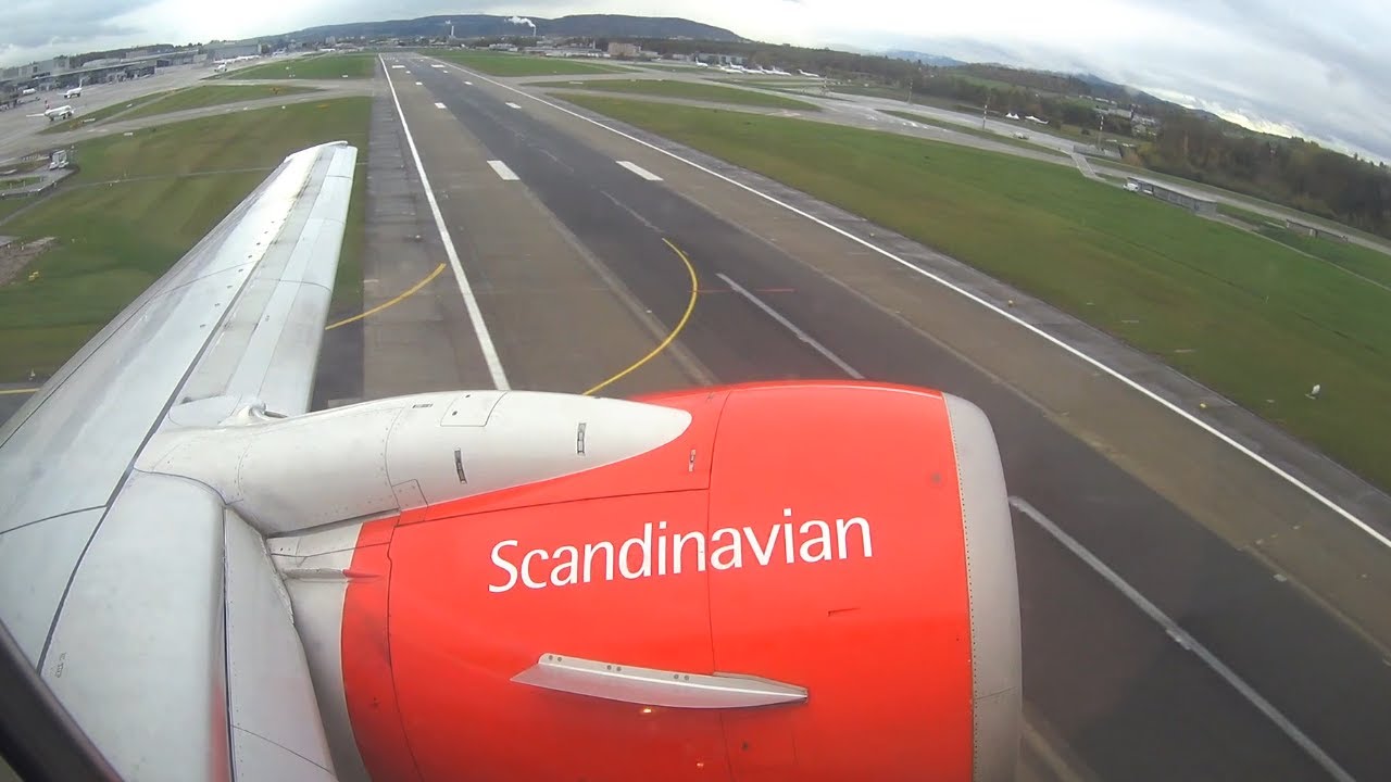 [FLIGHT TAKEOFF] SAS 737-700 - Overcast Zurich Takeoff to Stockholm (THANK YOU 20K+ SUBS)