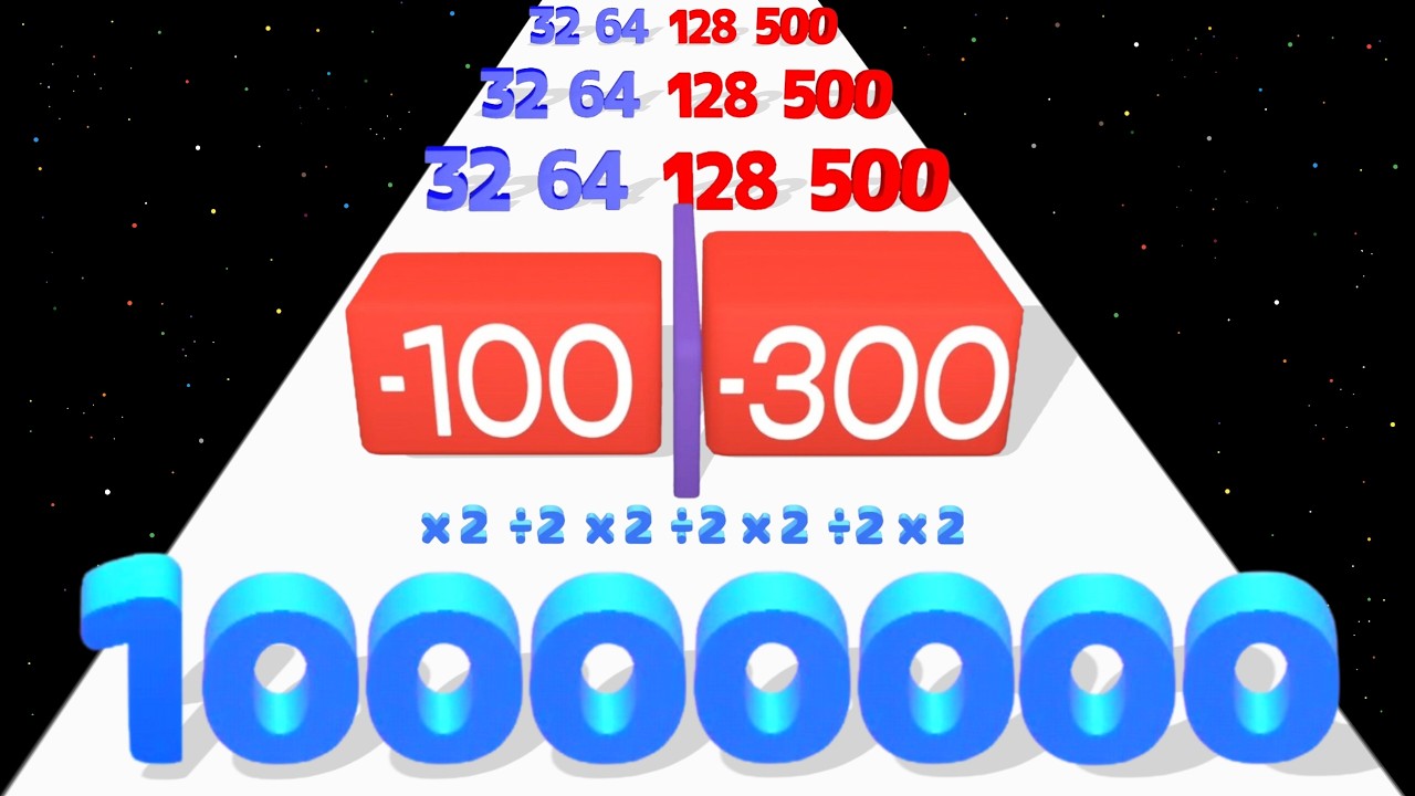 Number Master Number Run 3D - Level Up Satisfying Freeplay All Levels (New Updated 02)