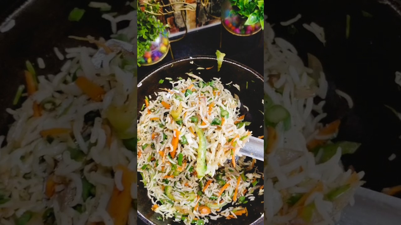 Veg fried rice recipe/fried rice recipe/vegetable fried rice in tamil😋👌#shorts