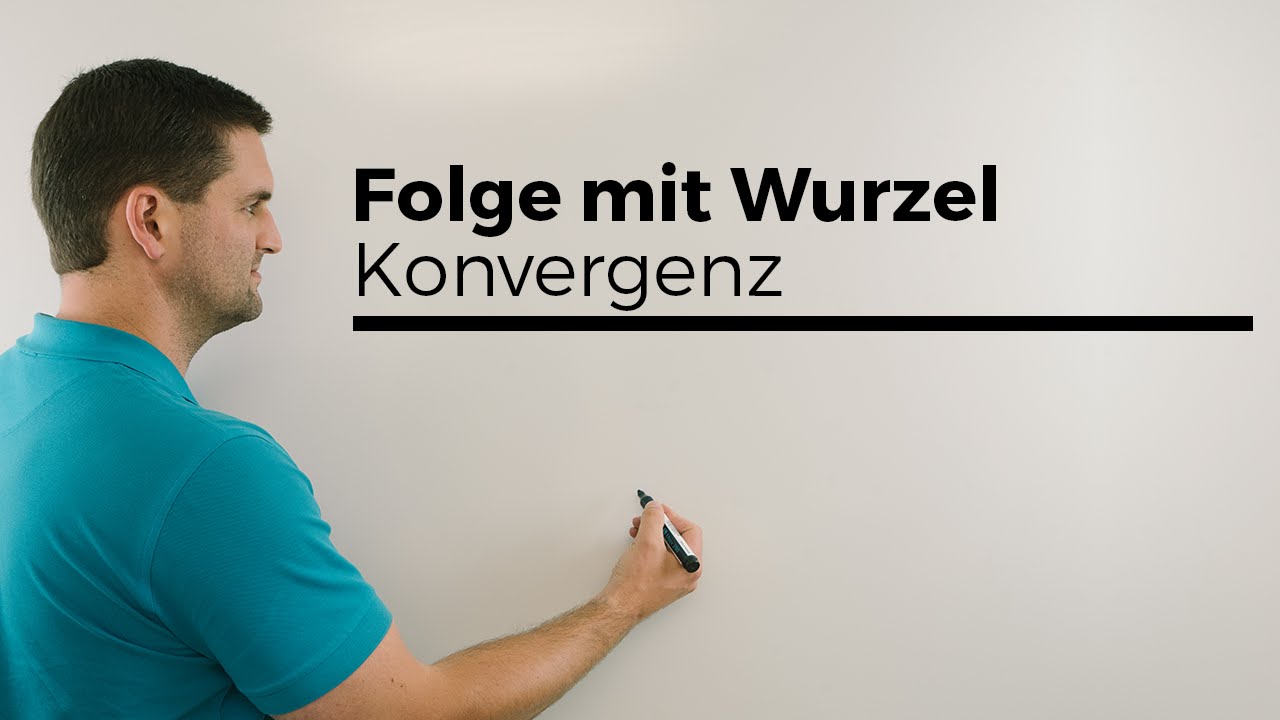 Folge mit Wurzel auf Konvergenz untersuchen, Grenzwert, Multiplikation mit 1 Version