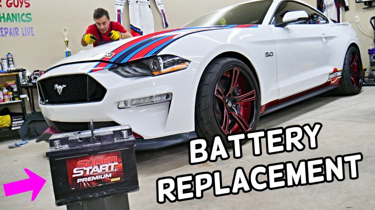 FORD MUSTANG BATTERY REPLACEMENT 2015 2016 2017 2018 2019 2020 2021 2022 2023
