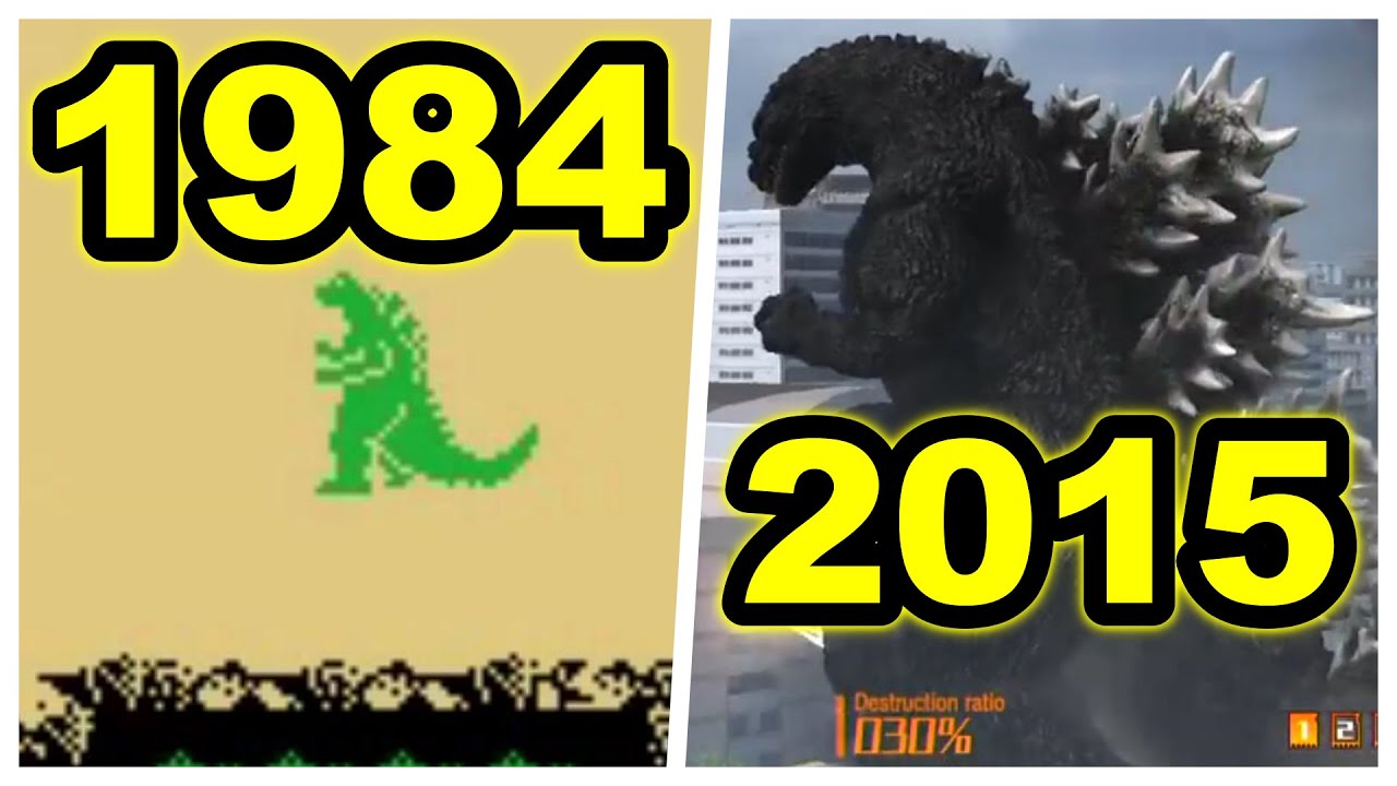 ゴジラゲームの進化の軌跡【1984～2015】The Evolution Of Godzilla