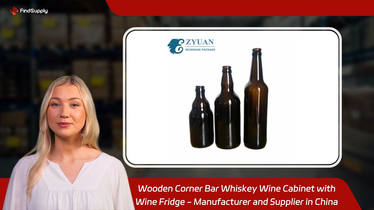 Wooden Corner Bar Whiskey Wine Cabinet with Wine Fridge - Manufacturer and Supplier in China