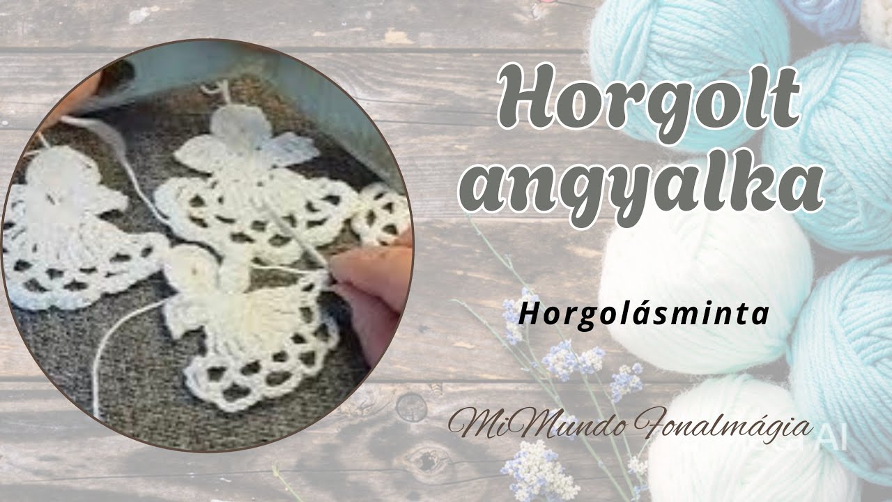 😇🧶Horgolt angyalka 1.🎄😇🧶 Crocheted Christmas angels