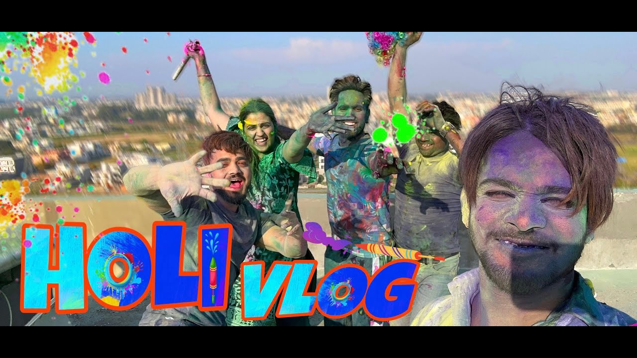 HOLI VLOG ✨ | 4.5 LAKH KE COLOUR 😨 | PRANJAL DAHIYA | KALESHI CHORI 💕