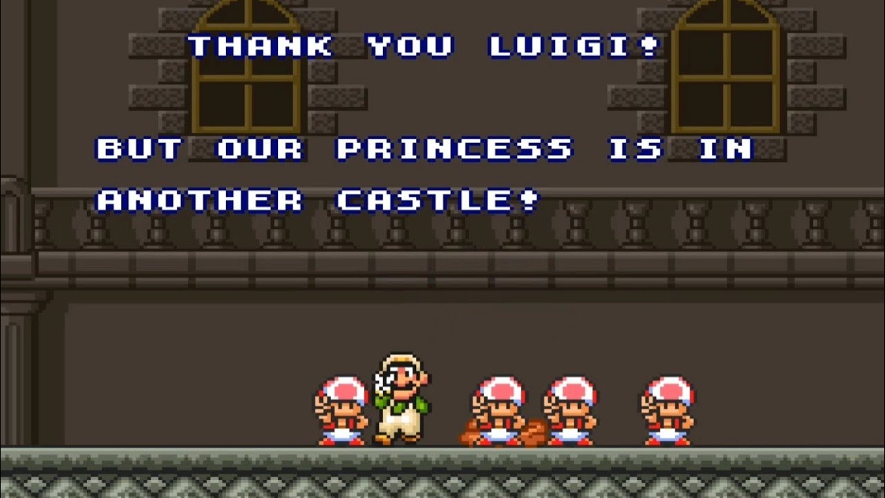 Super Mario Bros. (SNES) - (Luigi) Bowser Levels and ending