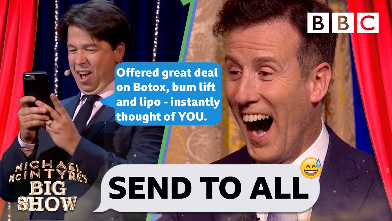 Strictly's Anton AGHAST as Michael McIntyre PRANK body shames his contacts💃😝 - Send To All