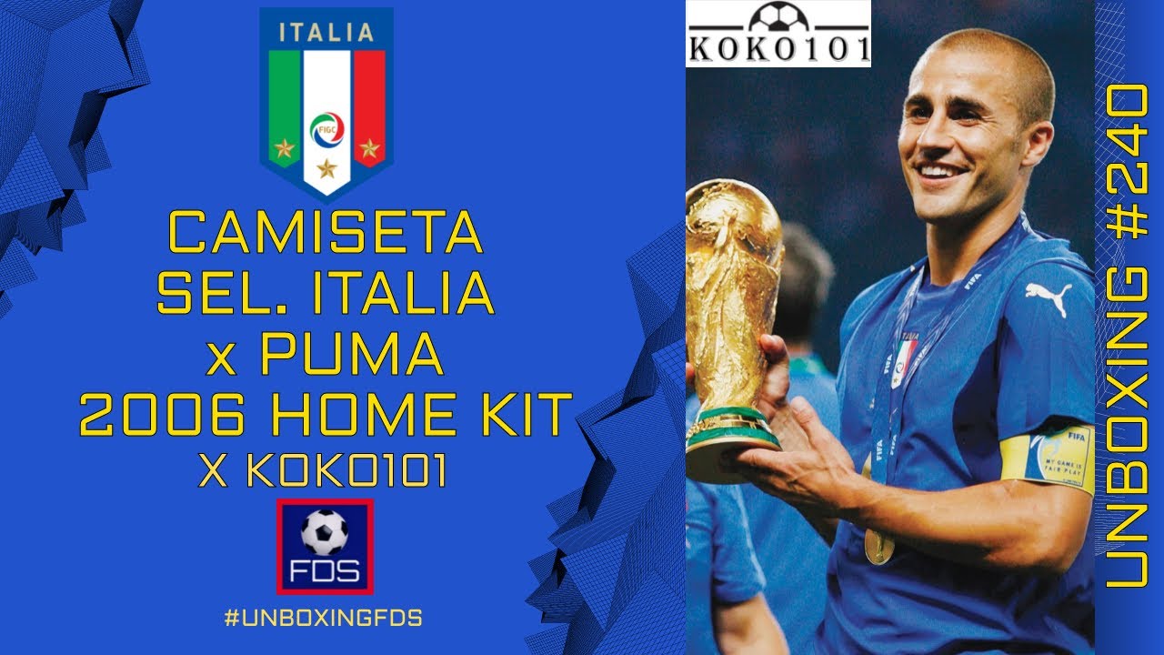 CON ESTA CAMISETA ITALIA FUE CAMPEON DEL MUNDO EN ALEMANIA 2006 | FDS (Unboxing #240 x KOKO101)