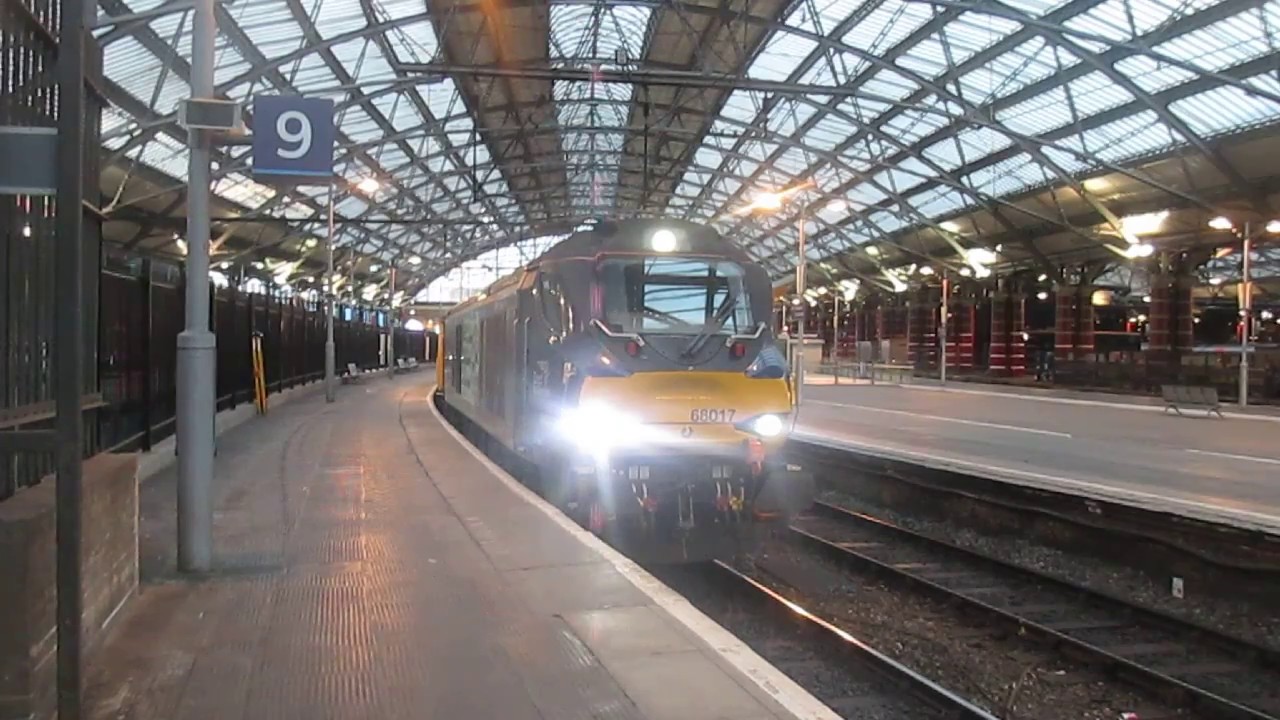 Direct Rail Services 68017 and 68005 in Liverpool Lime Street