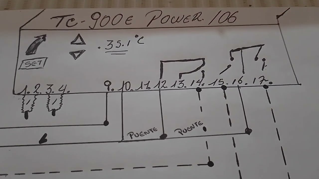 Microcontrolador TC 900E Power.Diagrama Electrico # 2