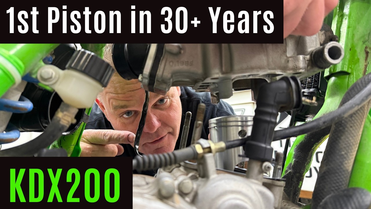 KDX 200 Piston Change | 2-Stroke Piston Change | Piston Change After 30+ Years