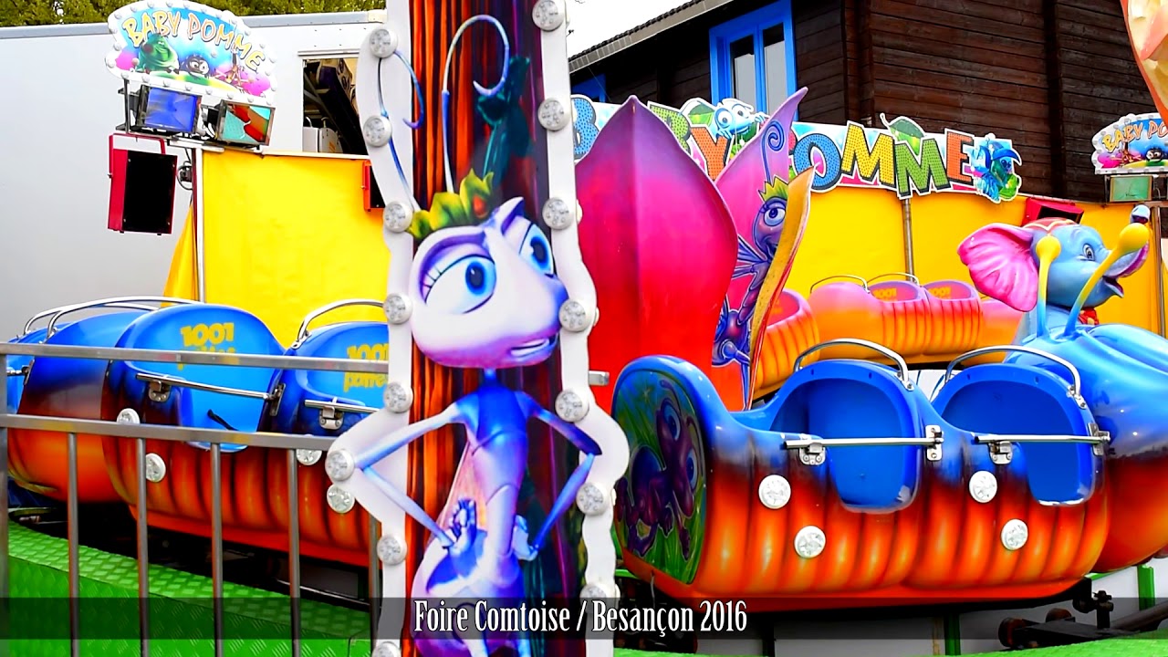 🎢 🎠 MONTAGE FETE FORAINE DE LA FOIRE COMTOISE 2016
