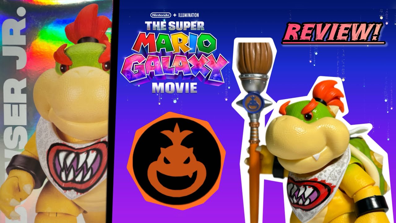 The Super Mario Galaxy Movie - 5 inch Action Figure Series – Bowser Jr. Figure Review.