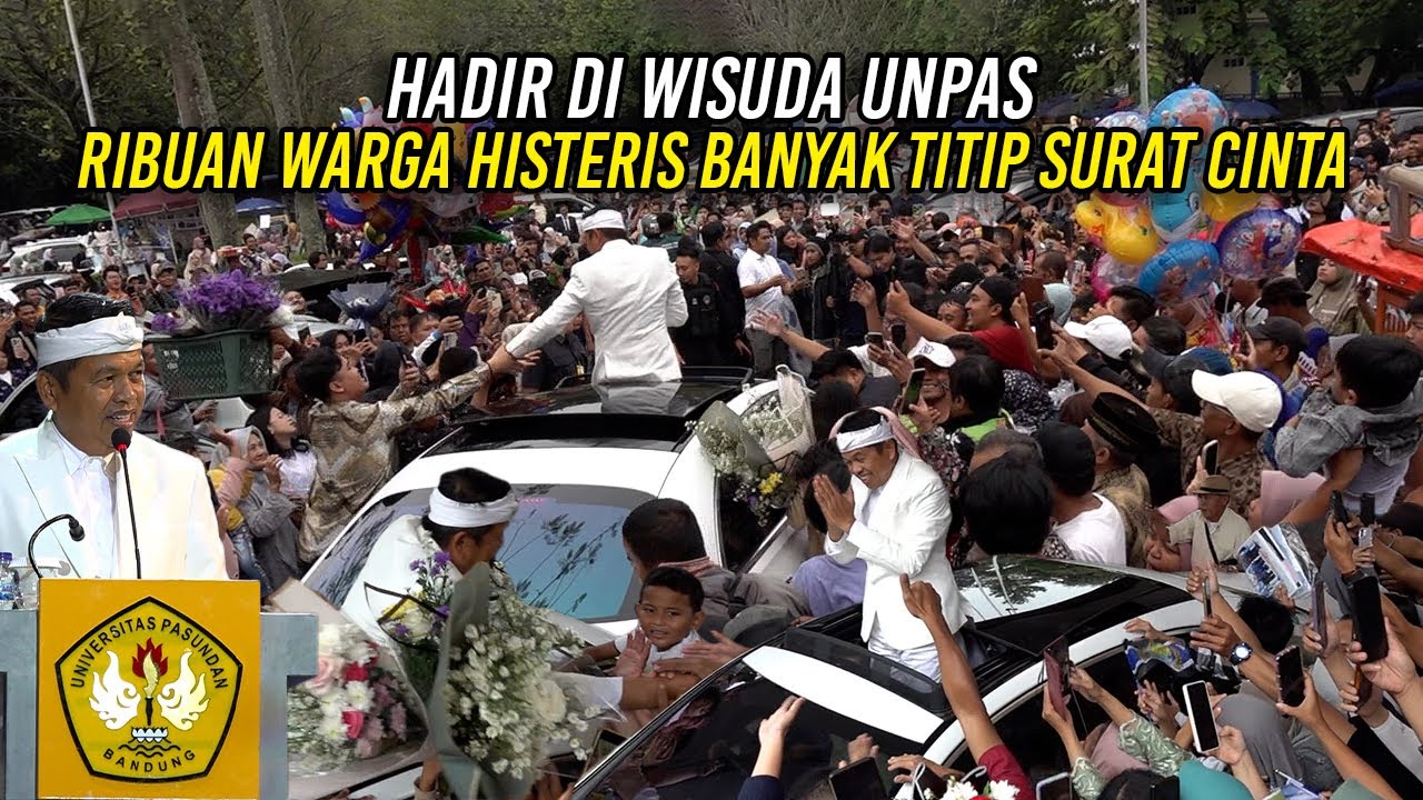 HADIR DI WISUDA UNPAS | RIBUAN WARGA HISTERIS - BANYAK TITIP SURAT CINTA